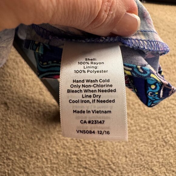 Talbots Maxi Dress Womens‎ 6 Purple Paisley Sleeveless Zip Cottagecore Pintuck - Picture 6 of 8